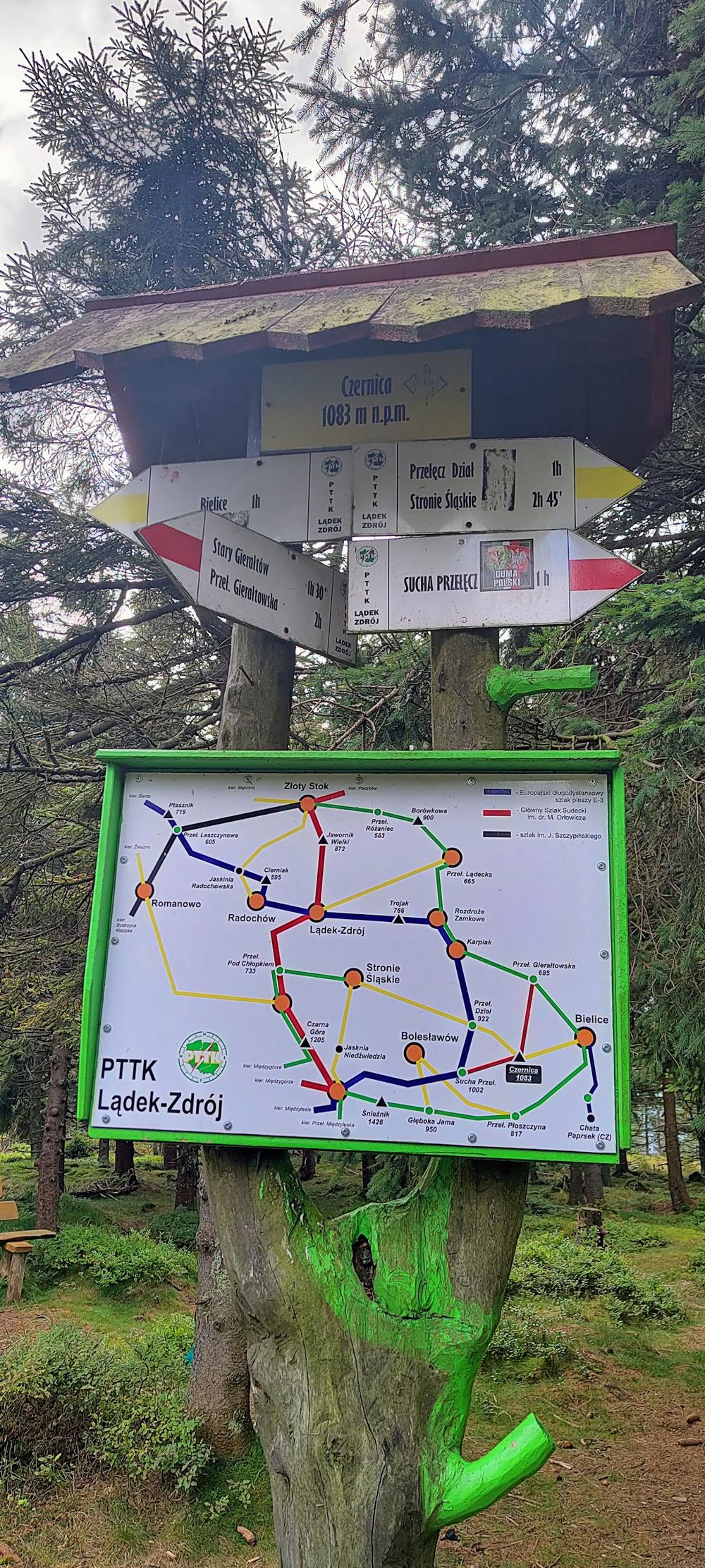 Wieża na Czernicy: Widok na serce Gór Bialskich