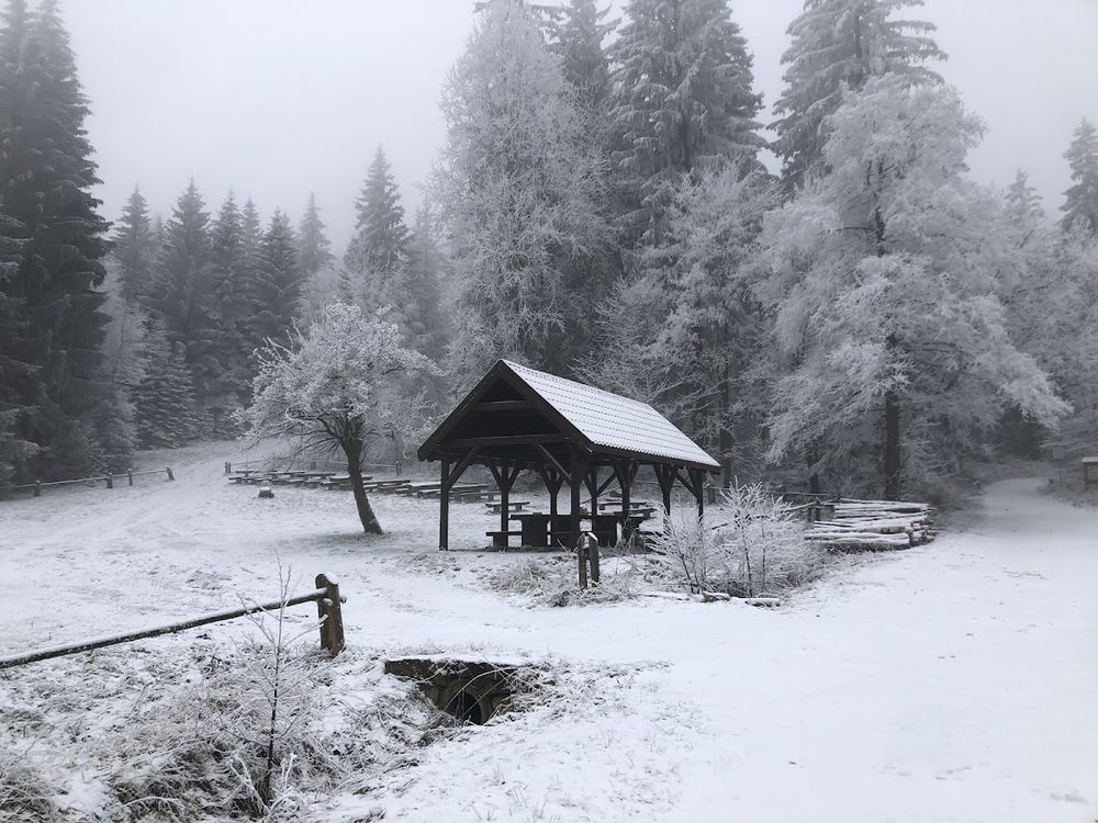 Zimowe ognisko: Polana piknikowa jako baza wypadowa