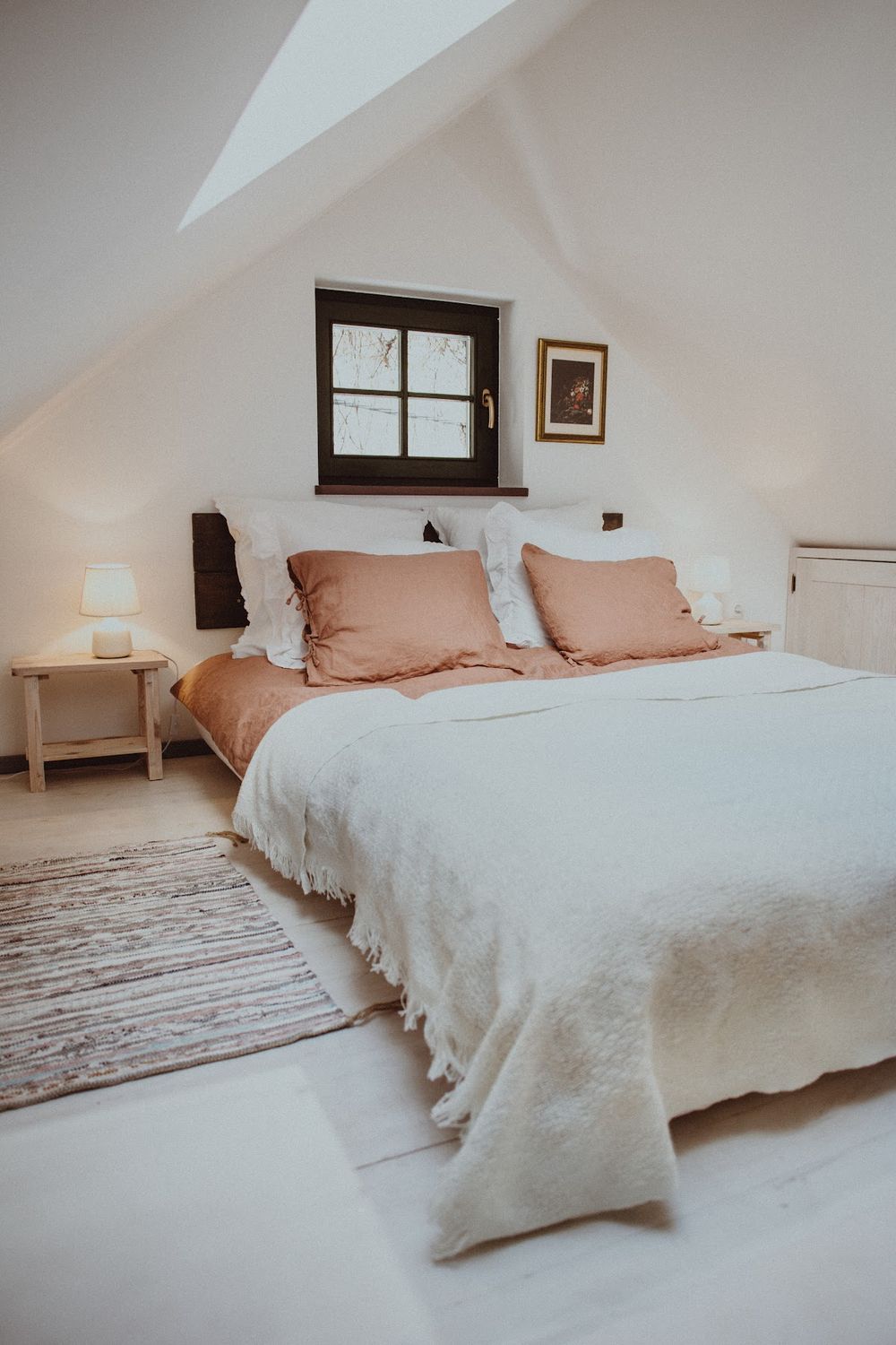 Przytulna sypialnia.