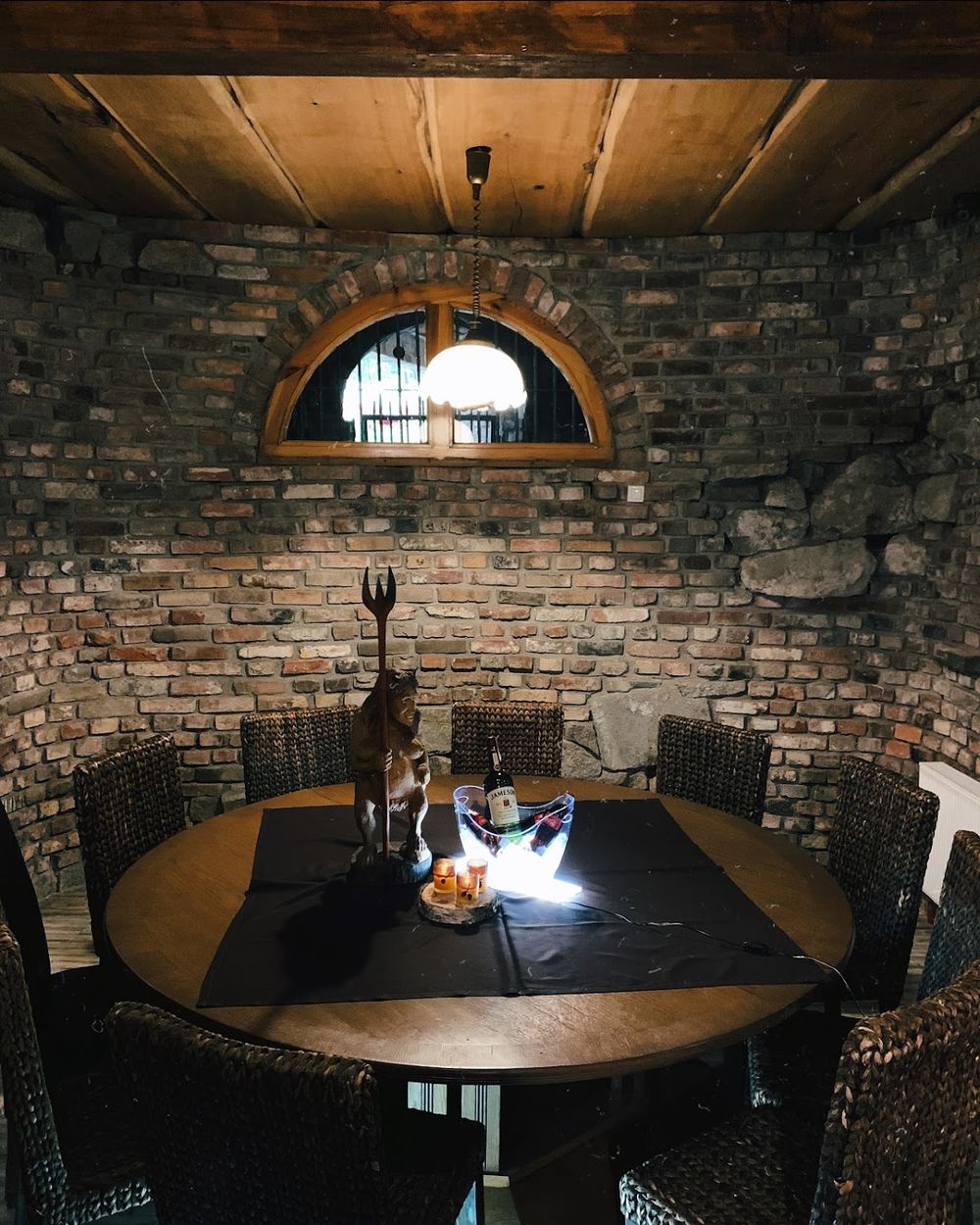 Rustykalny klimat wnętrza.